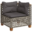 Afuera Living Contemporary 10 Piece Poly Rattan Large Sofa Set in Gray