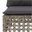 Afuera Living Contemporary 10 Piece Poly Rattan Large Sofa Set in Gray
