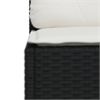 Afuera Living Contemporary 7 Piece Poly Rattan Sofa Set in Black/Cream