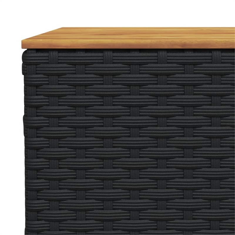 Afuera Living Contemporary 8 Piece Poly Rattan Sofa Set in Black