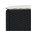 Afuera Living Contemporary 7 Piece Poly Rattan Sofa Set in Black/Cream