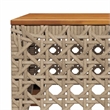 Afuera Living Contemporary Synthetic Poly Rattan 7 Piece  Sofa Set in Beige