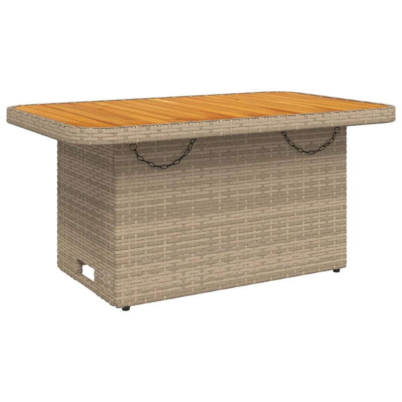 Afuera Living 3 Piece Poly Rattan Medium Lounge Set in Gray/Beige