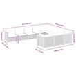 Afuera Living Contemporary 10 Piece Poly Rattan Sofa Set in Beige