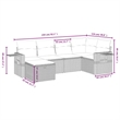 Afuera Living Contemporary Poly Rattan Small Sofa Set in Black