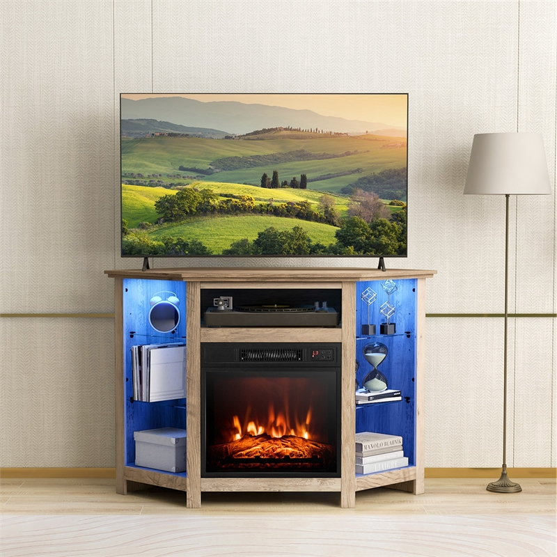 Afuera Living Fireplace TV Stand & 18