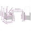 Afuera Living Contemporary 3 Piece Poly Rattan Bistro Set in Black/Cream