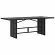 Afuera Living Contemporary Synthetic Poly Rattan 9 Piece Bistro Set in Black