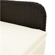 Afuera Living 3 Piece Poly Rattan Medium Bistro Set in Black