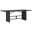 Afuera Living Contemporary 9 Piece Poly Rattan Bistro Set in Black