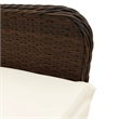 Afuera Living Contemporary 9 Piece Poly Rattan Bistro Set in Brown