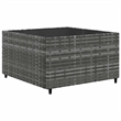 Afuera Living Contemporary Synthetic Poly Rattan  Medium Lounge Set in Gray