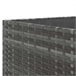 Afuera Living Contemporary Synthetic Poly Rattan  Medium Lounge Set in Gray