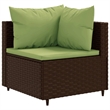 Afuera Living Contemporary 7 Piece Poly Rattan Lounge Set in Brown