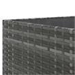 Afuera Living Contemporary Synthetic Poly Rattan 8 Piece Lounge Set in Gray