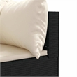 Afuera Living Contemporary 6 Piece Poly Rattan Small Lounge Set in Black