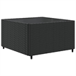Afuera Living Contemporary Synthetic Poly Rattan 7 Piece Lounge Set in Black