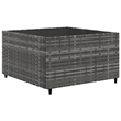Afuera Living Contemporary 11 Piece Poly Rattan Patio Sofa Set in Gray