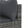 Afuera Living Contemporary 11 Piece Poly Rattan Large Lounge Set in Gray