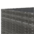 Afuera Living Contemporary 11 Piece Poly Rattan Large Lounge Set in Gray