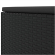 Afuera Living Contemporary 4 Piece Poly Rattan Small Lounge Set in Black