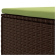 Afuera Living Contemporary 6 Piece Poly Rattan Lounge Set in Brown