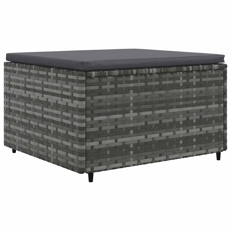 Afuera Living 7 Piece Poly Rattan Lounge Set in Gray/Anthracite