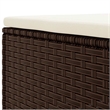Afuera Living 8 Piece Poly Rattan Large Lounge Set in Brown/Cream