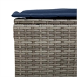Afuera Living Contemporary 6 Piece Poly Rattan Sofa Set in Gray