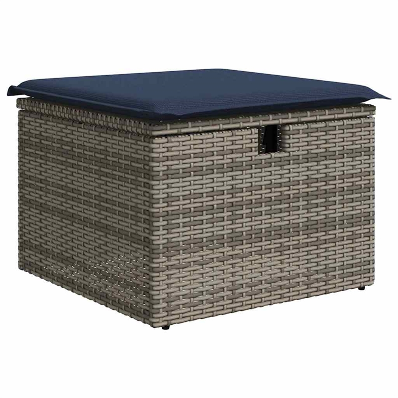 Afuera Living Contemporary Poly Rattan Sofa Set with Cushions in