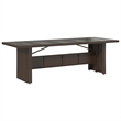 Afuera Living Contemporary Poly Rattan Large Bistro Set in Brown