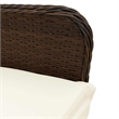 Afuera Living Contemporary Poly Rattan Large Bistro Set in Brown