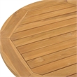 Afuera Living Solid Teak Wood Standard Stackable Garden Dining Set Natural/Brown