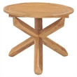 Afuera Living Solid Teak Wood Standard Stackable Garden Dining Set Natural/Brown