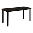 Afuera Living Cotton Rope/Powder-Coated Steel/Tempered Glass Dining Set in Black