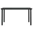 Afuera Living PE Rattan and Powder-Coated Steel Standard Dining Set in Oak/Black