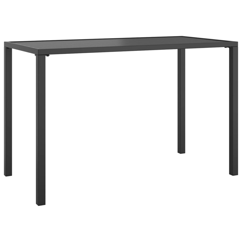 Afuera Living Steel Large Stackable Garden Dining Set in Anthracite/Gray