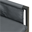 Afuera Living Steel Large Stackable Garden Dining Set in Anthracite/Gray