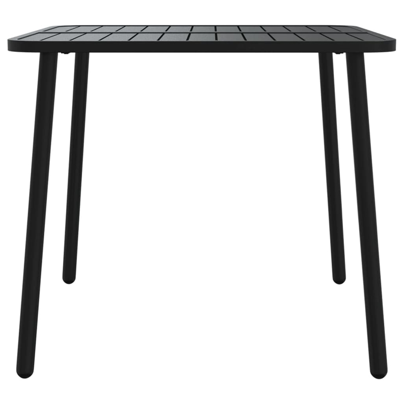 Afuera Living Steel Small Stackable Garden Dining Set in Anthracite/Gray