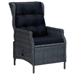 Afuera Living Powder-Coated Steel Compact Garden Dining Set in Dark Gray