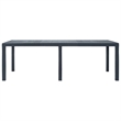 Afuera Living Large Plastic & Polyester Outdoor Dining Set in Anthracite