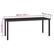Afuera Living Dining Set in Black Poly Rattan Large Stackable Dining Set