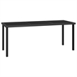 Afuera Living Dining Set in Black Poly Rattan Large Stackable Dining Set