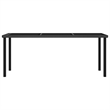 Afuera Living Dining Set in Black Poly Rattan Large Stackable Dining Set