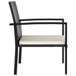 Afuera Living Dining Set in Black Poly Rattan Large Stackable Dining Set