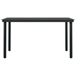 Afuera Living Powder-Coated Steel & PVC Hollow Rattan Dining Set in Black