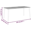 Afuera Living Steel Medium Stackable Garden Dining Set in Anthracite/Gray