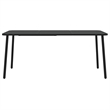 Afuera Living Steel Medium Stackable Garden Dining Set in Anthracite/Gray
