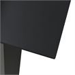 Afuera Living PVC Rattan/Powder-Coated Steel/Glass Medium Dining Set in Black