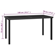 Afuera Living Dining Set in Black/Cream Poly Rattan/Powder-Coated Steel/Glass